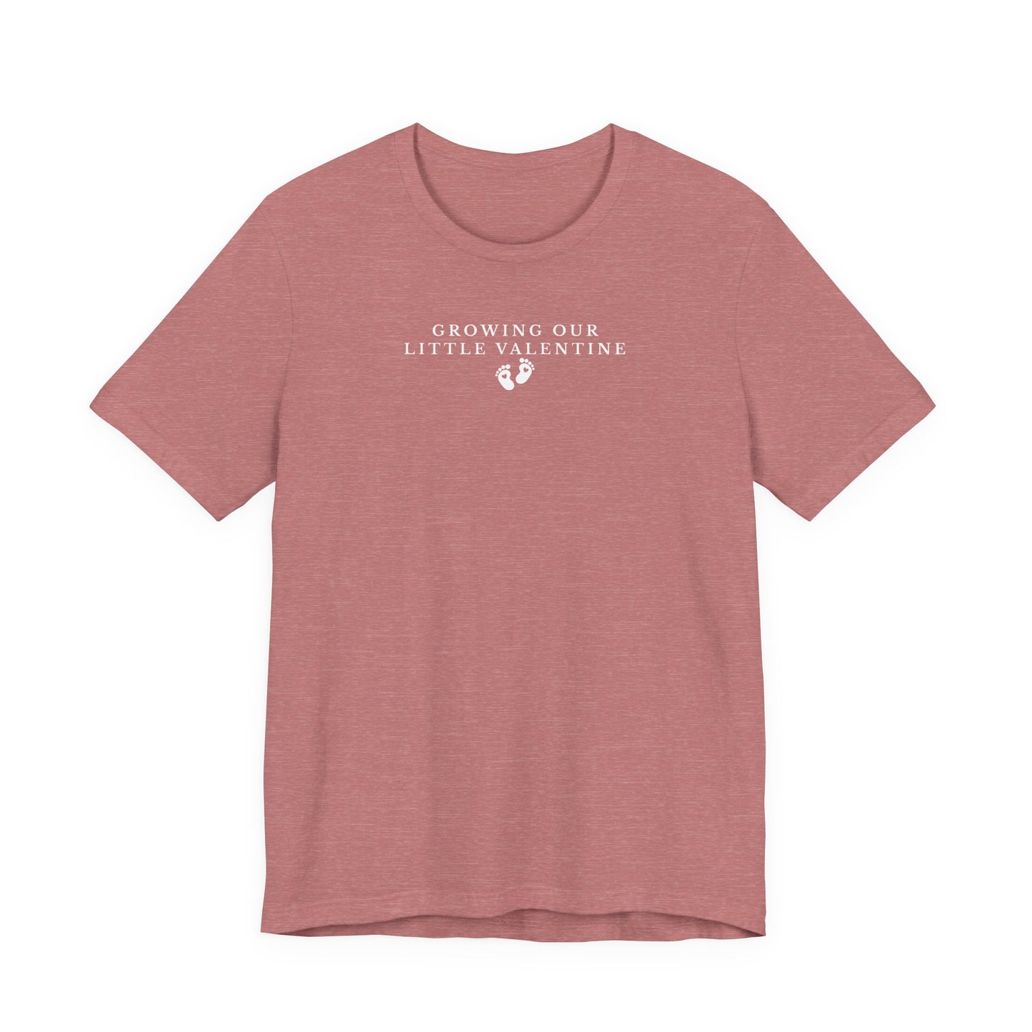 t-shirt with white text and footprints on a white background