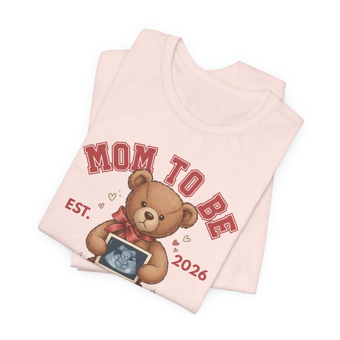 Mom-To-Be Valentine Teddy Bear Shirt